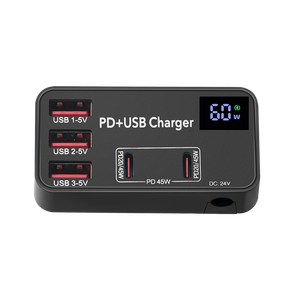 60W PD <strong>Multi</strong> USB Charging Station Universal Desktop Charger LED Display Phone Smart <strong>Adaptive</strong> <strong>EU</strong> US UK <strong>Plug</strong> 20V <strong>Output</strong> 25A - Product Image 3
