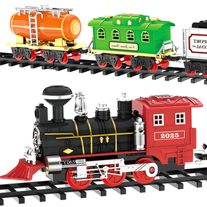 Bán buôn điện Train mô hình đồ chơi theo dõi Battery Operated Toy TRAIN SET với khói đèn và âm thanh cho trẻ em - Product Image 1