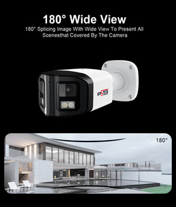 Two Way SD Card Slot Dual Lens 180 Degree View 24/7 Colorful Images 4MP Full Color Panoramic POE <strong>IP</strong> <strong>Camera</strong> - Product Image 3