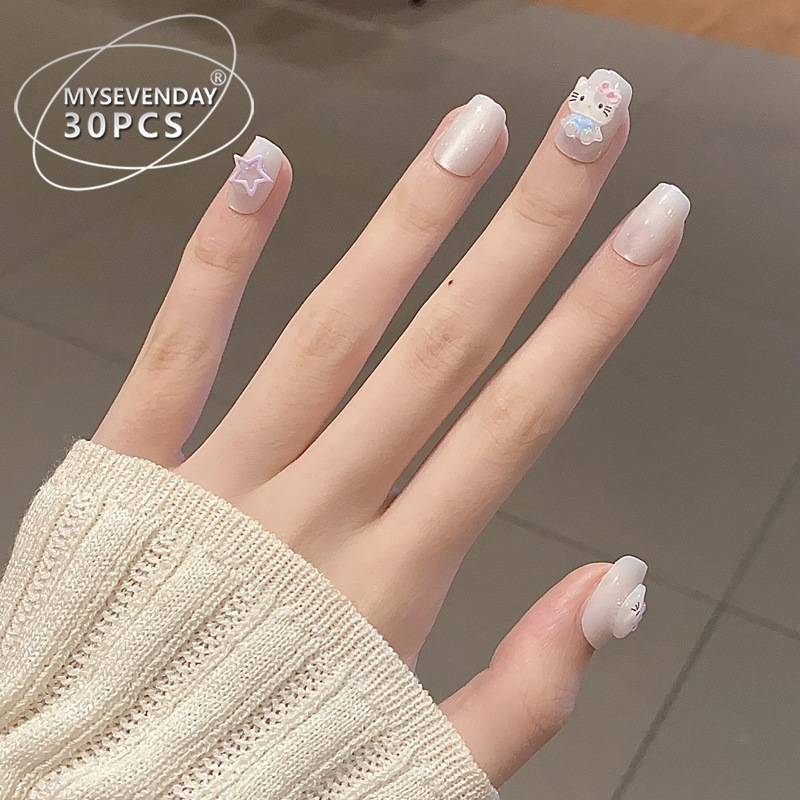 ลูกแมวการ์ตูน BY1651 30ชิ้นกล่อง