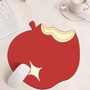 Sáng Tạo Thời Trang PU Da Hình Quả Táo Miếng Đệm Chuột Mới Phong Cách Không Thấm Nước Cách Nhiệt Mini Bảng Mat Cốc Cà Phê Mat - Product Image 3