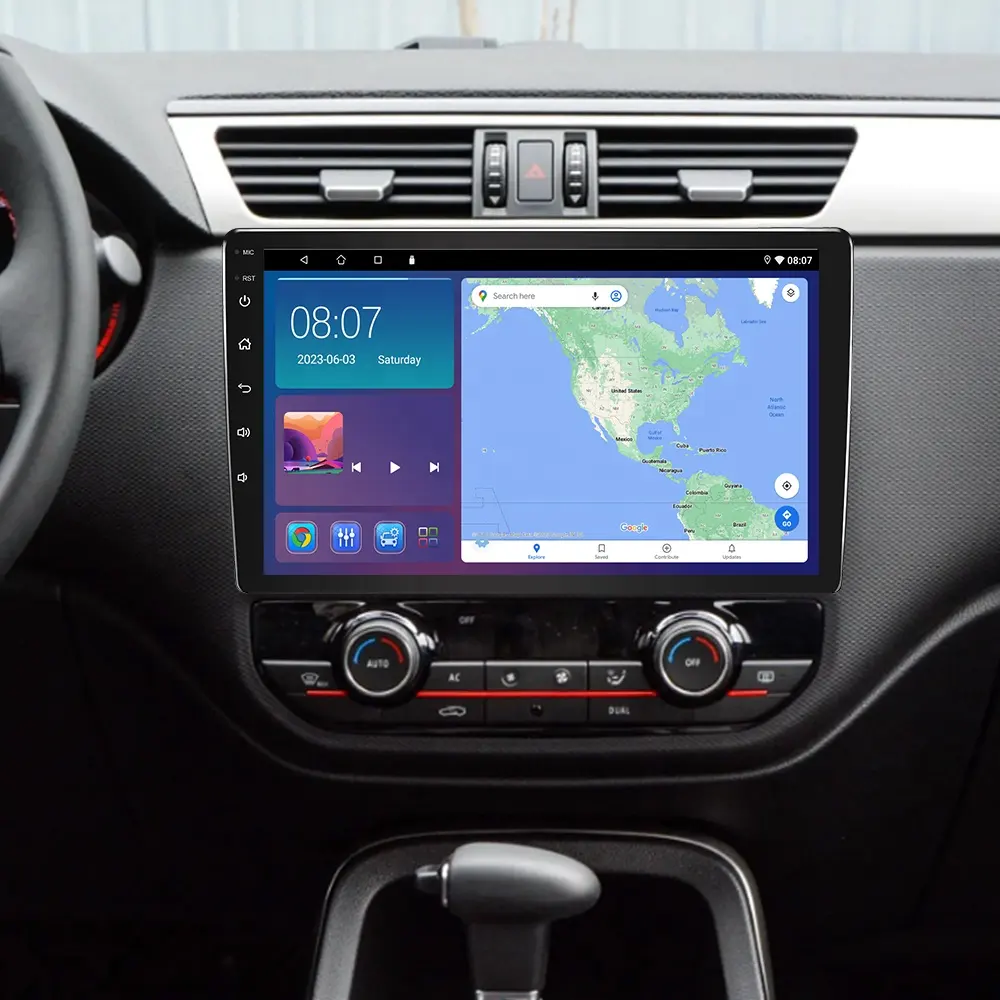 Jmance 10 inç kafa ünitesi kablolu kablosuz Android oto Carplay BT Wifi GPS navigasyon 2 Din araç DVD oynatıcı oyuncu ile arka kamera