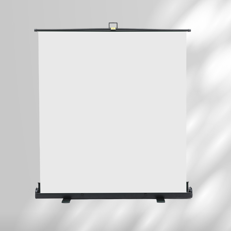 1.5 x 2 meters, floor-mounted white curtain