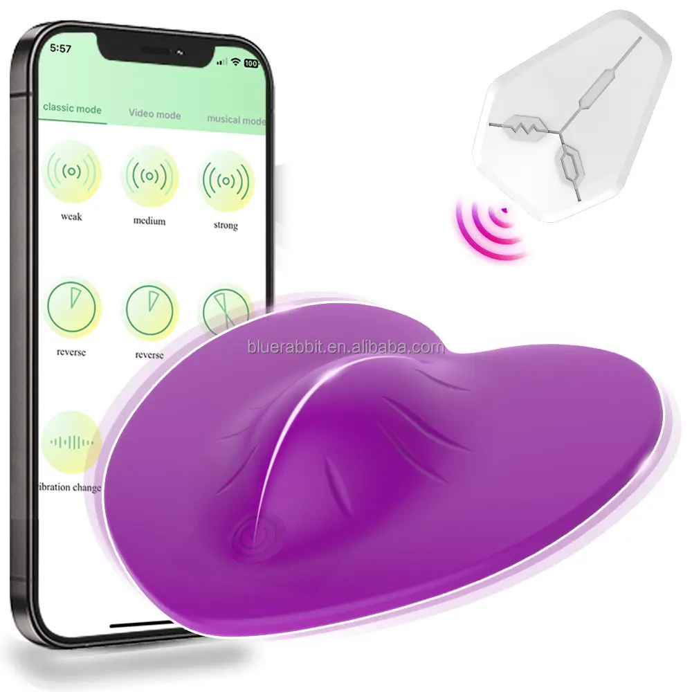 Vibradores de asiento BlueRabbit con vibradores controlados por aplicación para mujeres, bragas vibradoras al por mayor