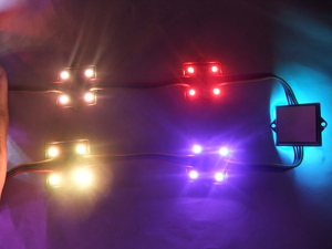 12V 4LED 5050 RGB WS2801 Pixel Square DMX 35x35mm Wasserdichte SMD5050 LED-Module LED-Pixel der neuen Generation