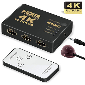 Conmutador de salida OEM HDMI 3 en 1 4K x 2K, interruptor Hdmi 1x3 con infrarrojos de Control remoto para otros equipos de audio y vídeo para el hogar