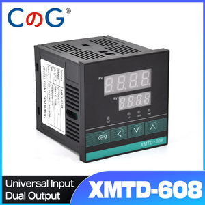 CG XMTD-608 цифровой PID регулятор температуры с контролем времени 0-1300 ℃ Универсальный вход SSR + реле с двойным выходом 85-265 В термостат - Product Image 2