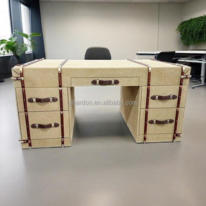 Tom <span class=keywords><strong>Richards</strong></span> Thiết Kế Công Nghiệp Phong Cách Cổ Thân Cây Du Lịch Văn Phòng Cổ Điển Bàn Với Ngăn Kéo - Product Image 3