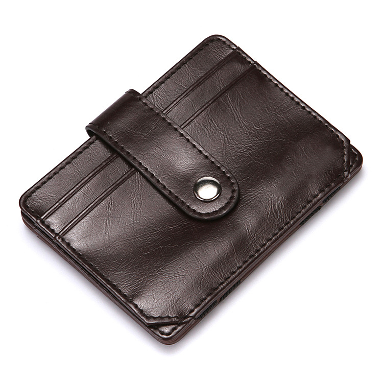 Portefeuille magique en cuir marron