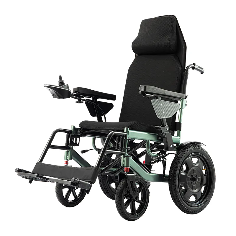 Portable Foldable Hot Selling For Adults Handicapped Lightweight Folding Electric Wheelchair