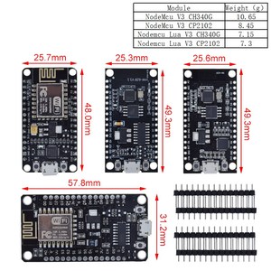 Drahtloses Modul NodeMcu V3 CH340 Lua WIFI Internet of Things-Entwicklungs platine ESP8266 Mit Leiterplatte antenne und USB-Anschluss für Arduino - Product Image 2