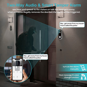 Sistema de intercomunicación Tuya Smart Video Timbre Cámara HD Audio bidireccional Alertas en tiempo real para la máxima comodidad de seguridad en el hogar - Product Image 5
