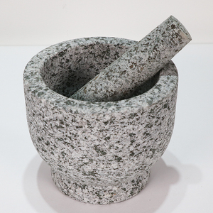 Grosir alami granit cobek batu dan alu alat Herbal & bumbu untuk rempah obat biji-bijian - Product Image 3