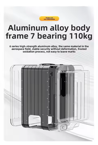 Son Model çok fonksiyonlu akıllı valiz tek anahtar hız sınırı LED atmosfer lamba TSA gümrük arabası alüminyum çerçeve - Product Image 4