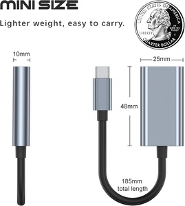 适用于苹果笔记本专业版、苹果平板电脑专业版和三星系列等的4K USB C型至高清多媒体视频音频AV转换器