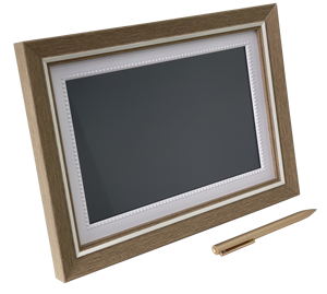 Großhandel 10,1 Zoll Acryl Bild NFT Video unendliches Objekt transparent Digitaler Foto rahmen Mit automatischer Rotations funktion