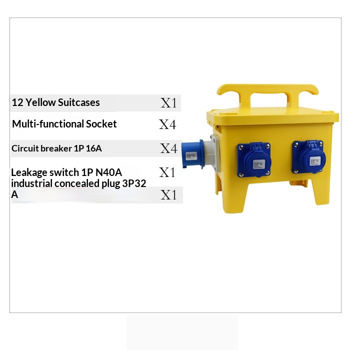 Prise multifonction + disjoncteur + interrupteur de fuite + fiche