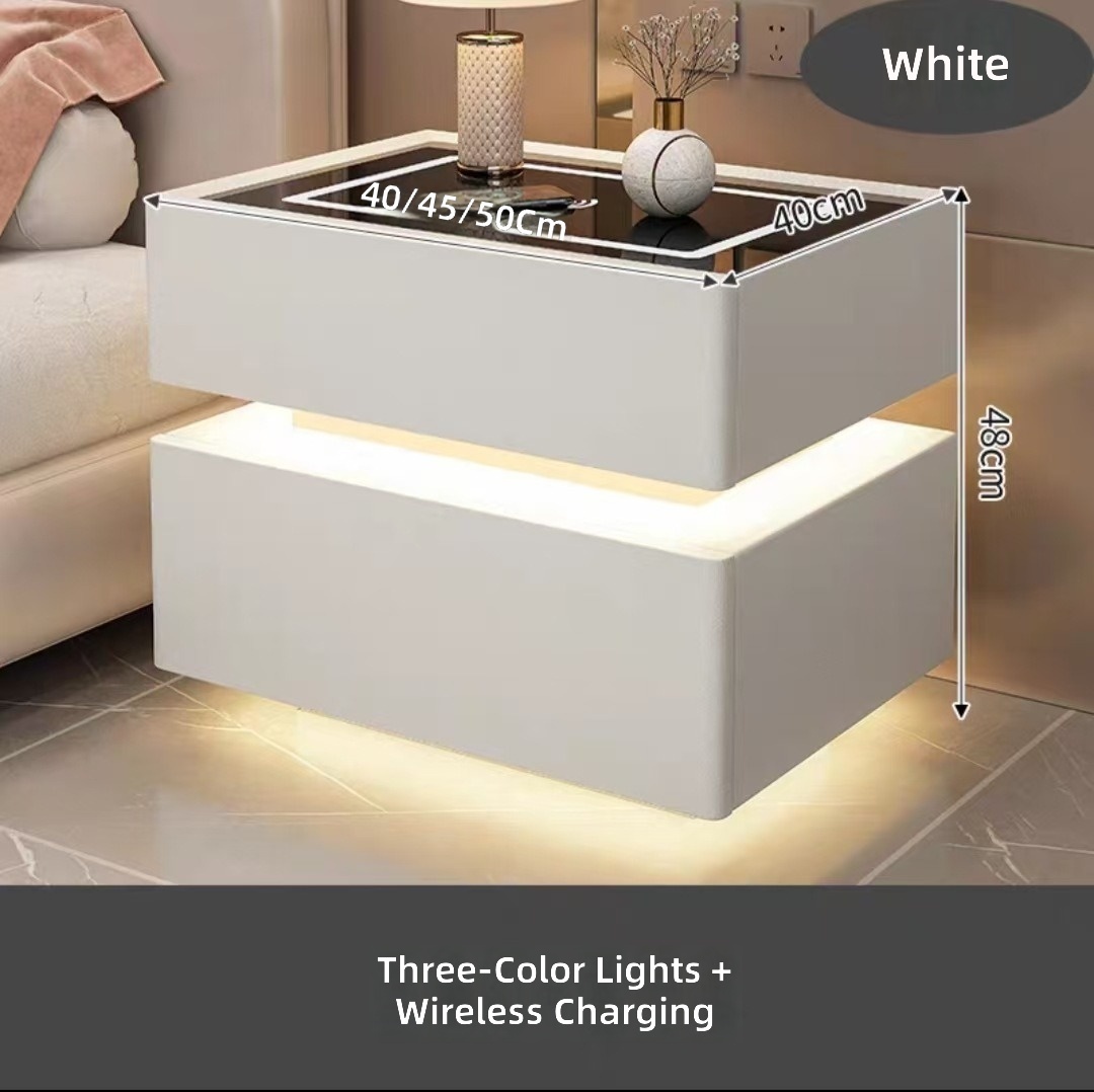 Blanco_Carga inalámbrica + LED