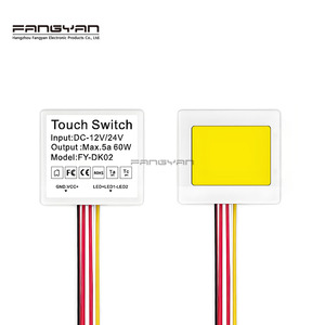 智能传感器开关12V 60W 5A单色单色智能触摸传感器开关，用于浴室镜子发光二极管调光 - Product Image 1
