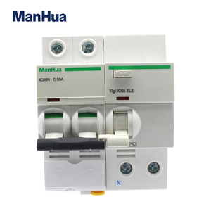 Manhua IC65N 2P ขั้วคู่ C16A 30MA ชนิด AC230 V 50Hz วงจรตัดวงจรป้องกันกระแสเกิน RCBO - Product Image 5