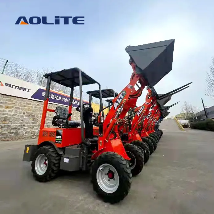 Aolite E604 Chinese Nieuwe Wiellader Eco Energie Hoge Efficiëntie Vierwielaandrijving Elektrische Lader Alt