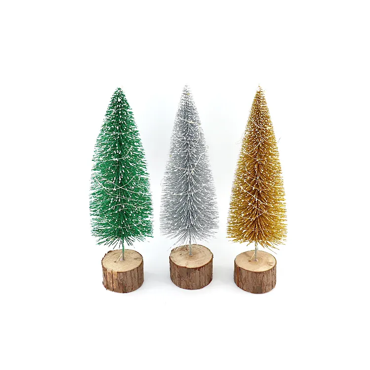 Árvore de Natal artificial Ourwarm pequena pré-iluminada de luxo grande iluminada com luzes LED