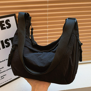 ניילון מתכווננת רצועה תיק crossbody משקל עמיד למים כתף עירוני יומי שליח dumpling נשים