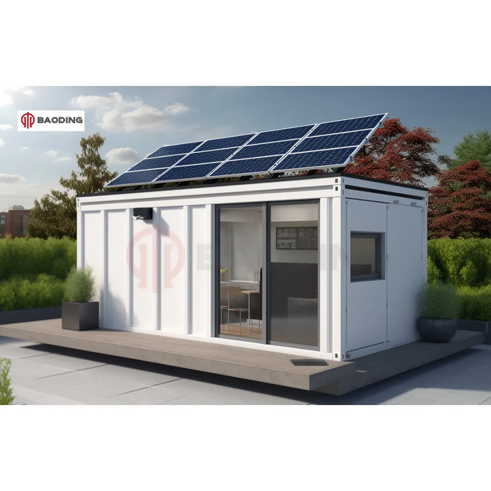Mutfak/tuvalet/klinik/Ablution/hastane ile emek kampı için güneş panelleri prefabrik konteyner ev
