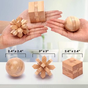 Beyin teasers metal mantık el uyumsuzluk istihbarat küp iq çapak 3d bulmacalar ahşap bulmaca beyin teaser zihin oyunu oyuncak - Product Image 3