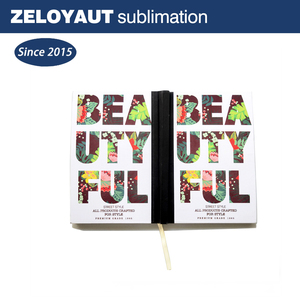 ZELOYAUT高级升华空白A5白色笔记本，带硬盖升华笔记本空白定制标志