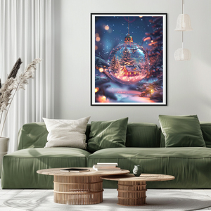 Cooleve DIY handpainted <span class=keywords><strong>Mosaic</strong></span> vuông Acrylic đầy đủ khoan sáng tạo japandi giáng sinh bức tranh kim cương cho nhà/văn phòng cảnh quan - Product Image 3