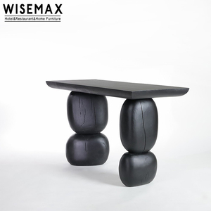 WISEMAX现代乡村复古入口桌窄木桌控制台客厅入口走廊装饰控制台桌 - Product Image 5