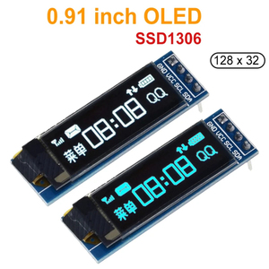 Modulo OLED da 0.91 pollici 0.91 "bianco/blu OLED 128x32 OLED LCD LED Display modulo 0.91" IIC comunicare per ardunio - Product Image 1