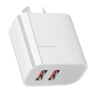 Wholesale <strong>All</strong> Plug Usb Fast Cell Phones Smartphones Charging Adapter Dual Port 2.4A Australian Indian Mobile Wall <strong>Charger</strong> - Product Image 5