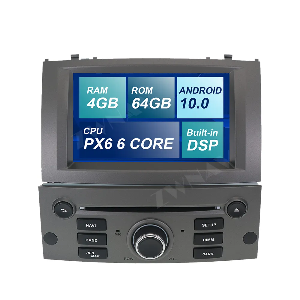DSP для Peugeot 407 дисплей Android радио мультимедиа 2004 2005 2006 2007 2008 2009 2010 автомобильный DVD-плеер GPS навигация IPS экран