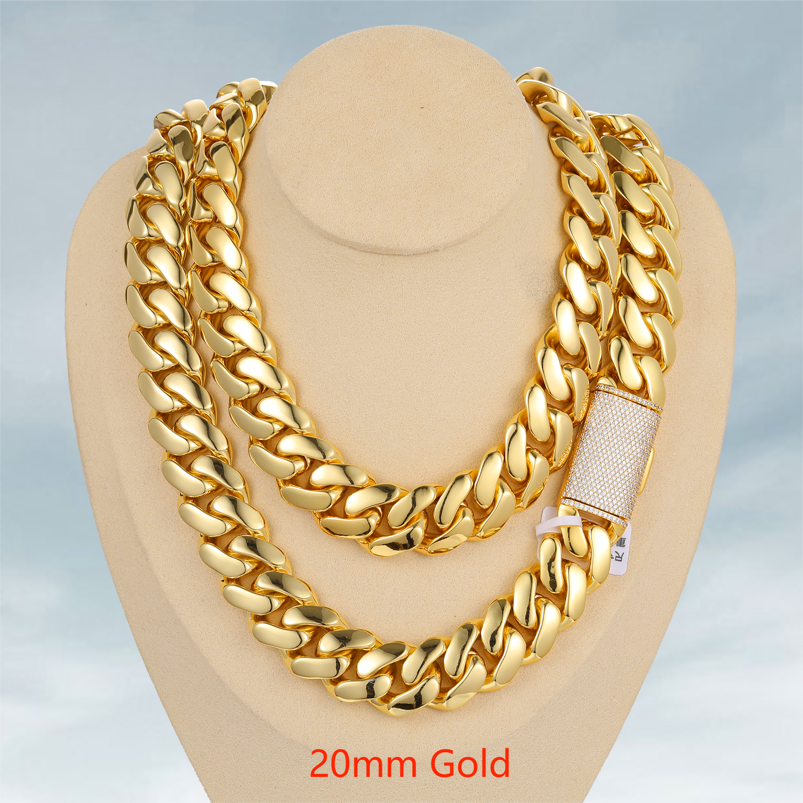 20mm Diamond Lock - Gold