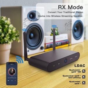 <strong>Bluetooth</strong> 5.2 Long Range <strong>Bluetooth</strong> Transceiver Audiophile DAC AptX HD AptX Low Latency Analog RCA and Digital <strong>Optical</strong> <strong>Outputs</strong> - Product Image 5