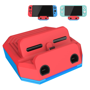 Nintendo Switch/LiteTVドックコンソールアダプターコンバーター充電スタンドステーション用GameCubeコントローラー用の新しい2ポートアダプター - Product Image 2