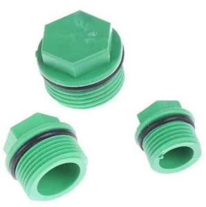 Fabrika verilen DN20x1/2 erkek konu plastik tüp yuvarlak kafa filtre ucu kapağı eriyebilir fiş ile OEM özelleştirilebilir PPR uydurma - Product Image 3