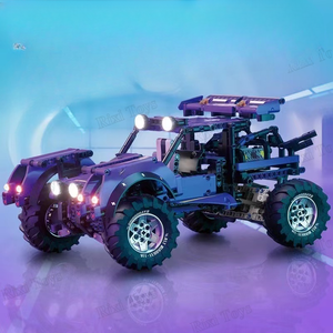 GBL KY1122 MOC vahşi vahşi kurt 2 in 1 otomobil araç küçük pelet oyuncaklar modeli çocuklar için monte erkek çocuk oyuncakları hediye yapı taşları setleri