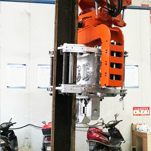 Escavatore cingolato montato attacco recinzione in calcestruzzo palo idraulico vibrante foglio Vibro martello pila Driver per pila di guida - Product Image 5