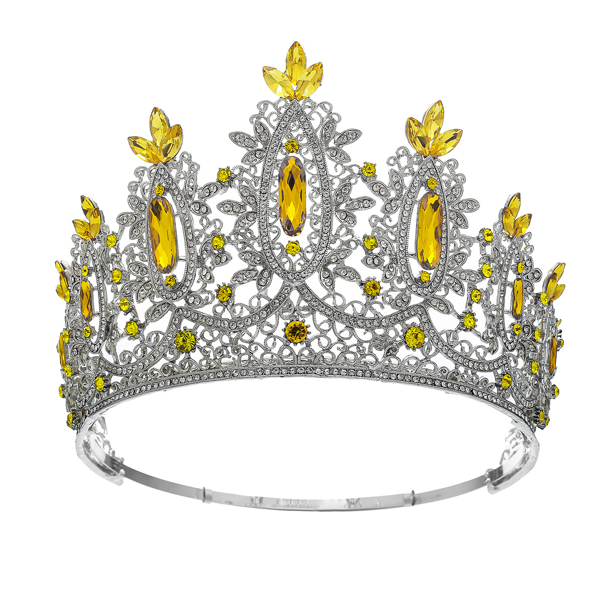 Cristal blanc doré-jaune