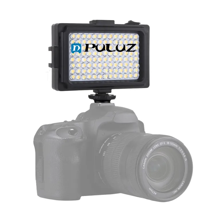 PULUZ Professional Pocket 104 LED 1800LM Vlog Photographie Vidéo Studio Lumière avec Aimant Filtres Panneau Lumineux pour Appareil Photo DSLR