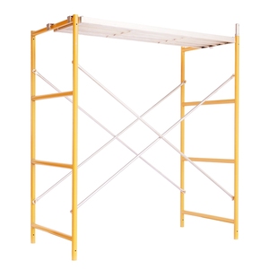 Andamio de marco de escalera de metal para sistema de construcción y tipo de escalera de acero Marco de fachada móvil Piezas de andamio para construcción