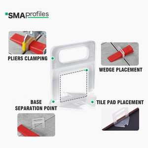 Smaprofiles Professionele Standaard Niveau Tegel Accessoires Keramische Tegels Nivellering Spacers Tegel Clips Nivellering Systeem - Product Image 3
