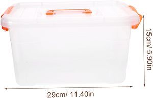 家用耐用盖子可堆叠塑料储物盒整理容器 - Product Image 4