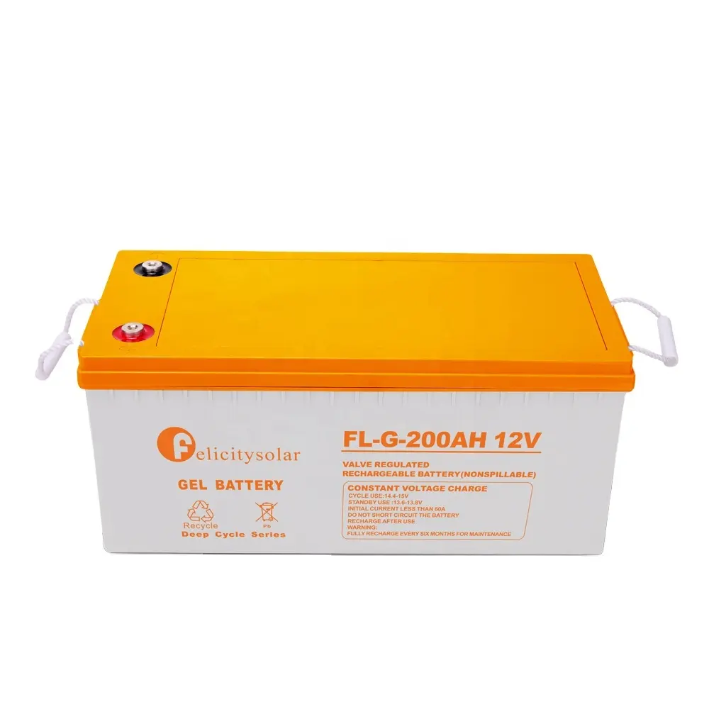 Felicity solar Best price deep cycle agm storage rechargeable battery solar 12v200ah 100ah 150ah 250ah