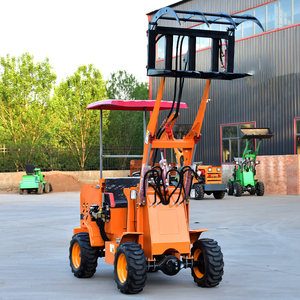 800 किलोग्राम मिनी इलेक्ट्रिक फार्म डीजल व्हील लोडर नई ऊर्जा ड्राइव हाइड्रोलिक बैकहोए लोडर 1 साल की वारंटी बाल्टी के साथ - Product Image 4