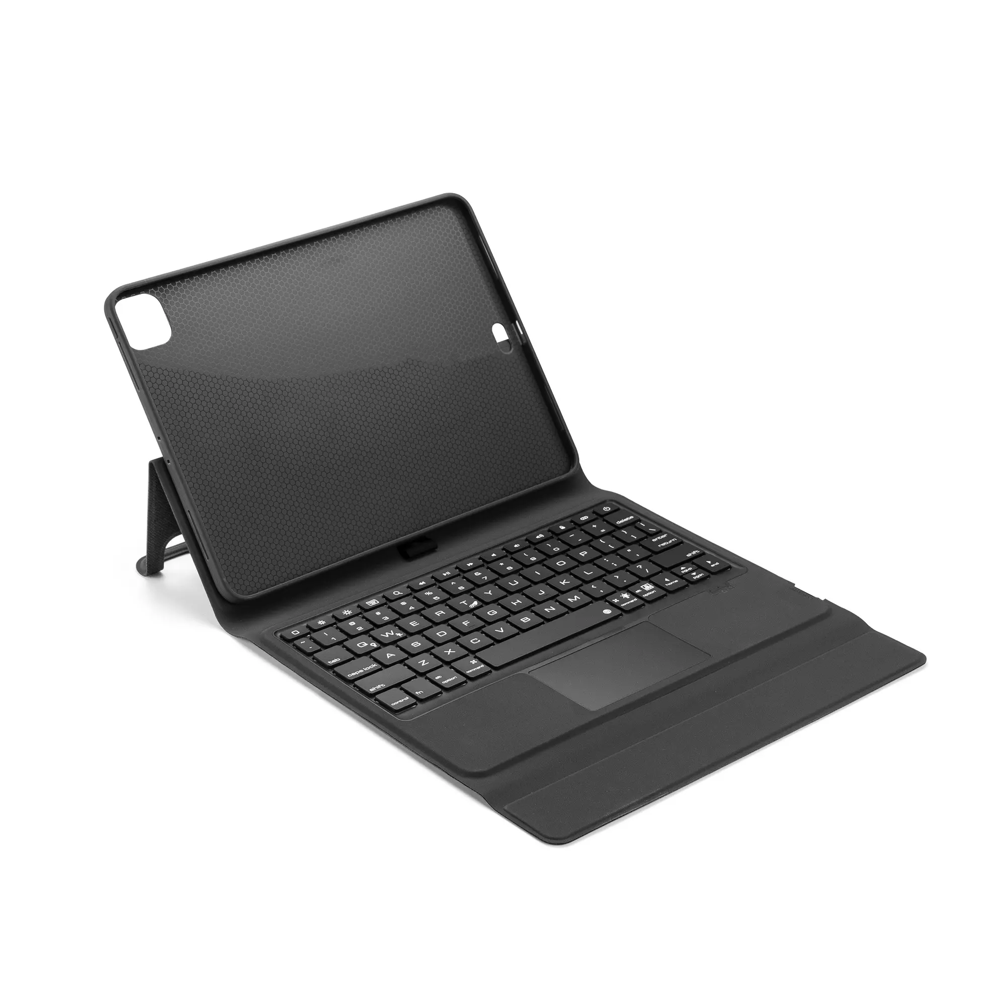 Estojo de proteção arco-íris teclado, capa dobrável pu com proteção escudo com teclado de toque para 2020 ipad 11