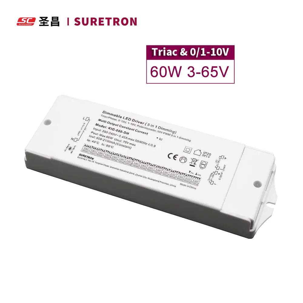 Multi current output 1500mA 1600mA 1700mA 1800mA 1900mA 2000mA 2100m constant current driver